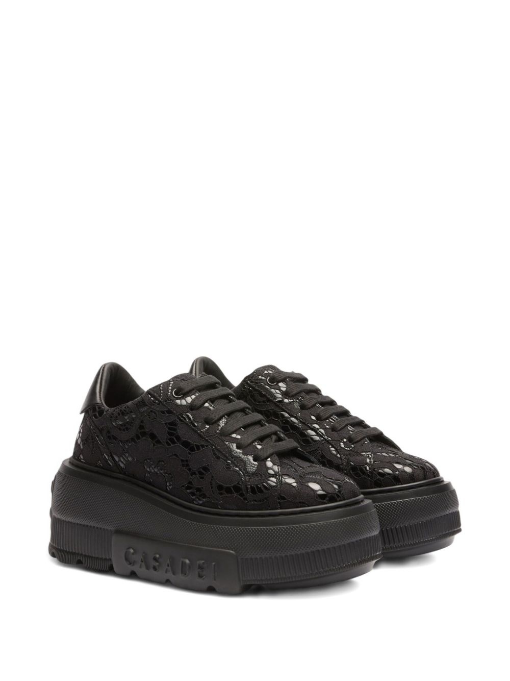 lace platform sneakers - 2