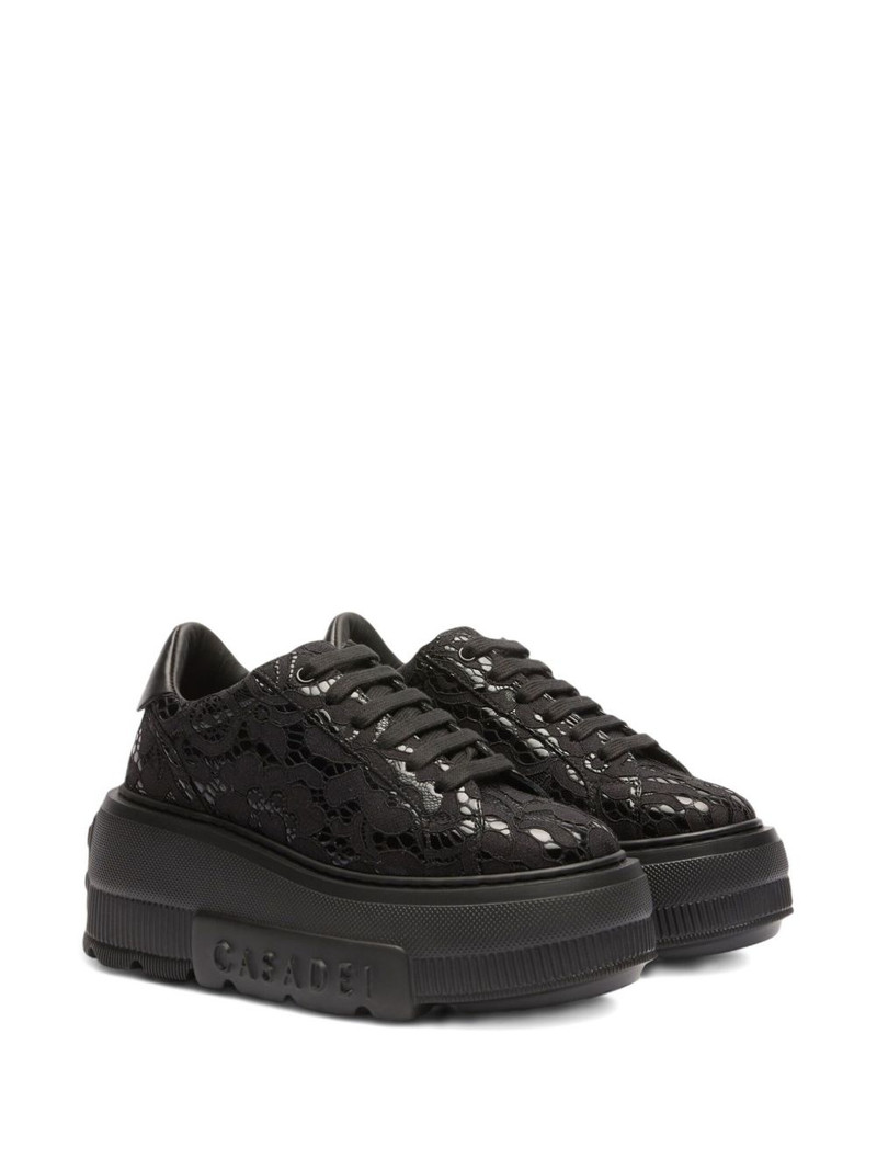 CASADEI lace platform sneakers outlook