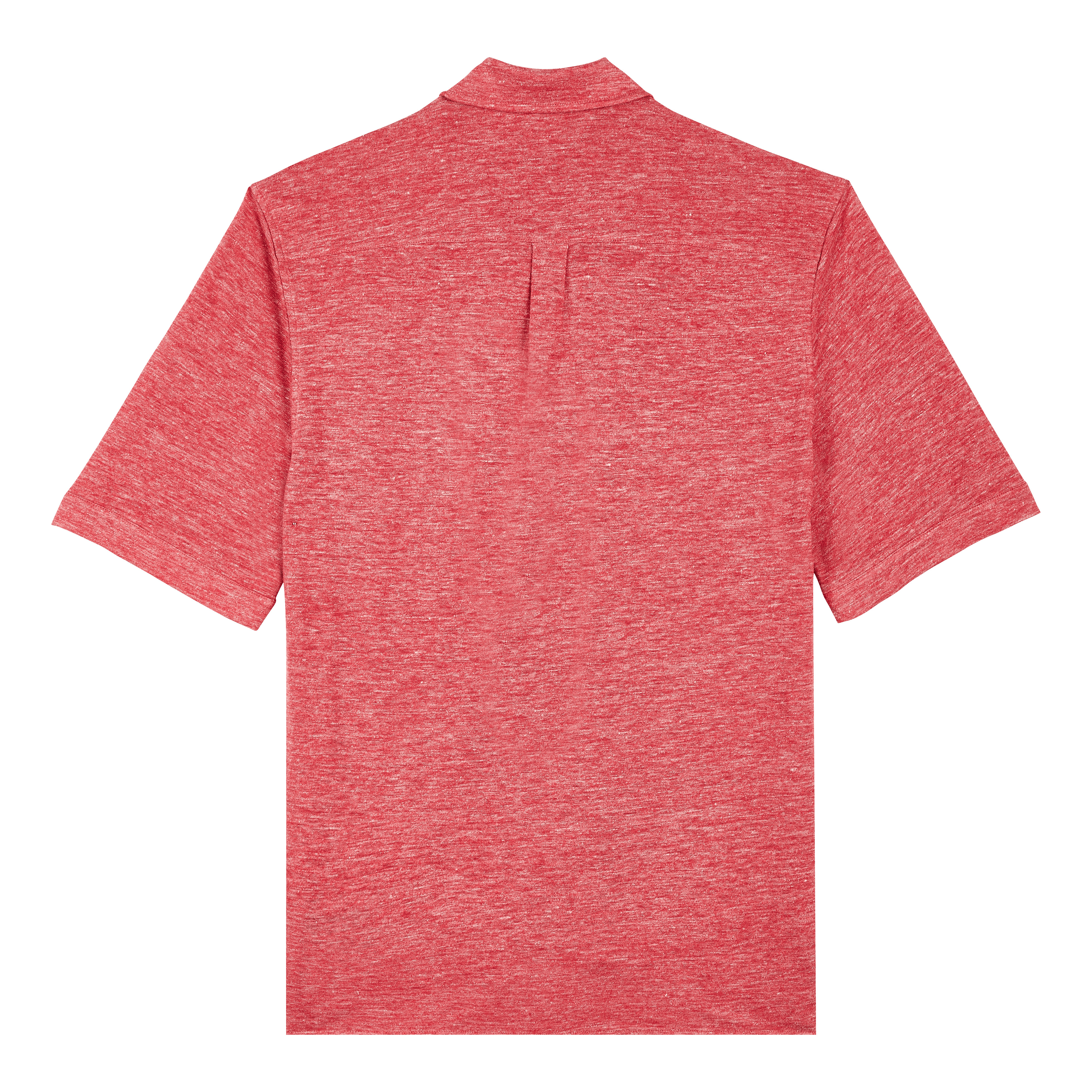 Unisex Linen Bowling Shirt Solid - 2