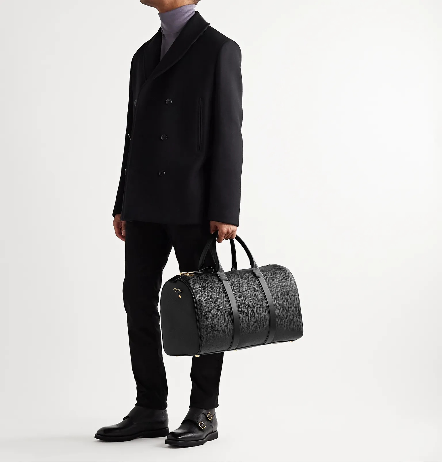 Buckley Pebble-Grain Leather Holdall - 2