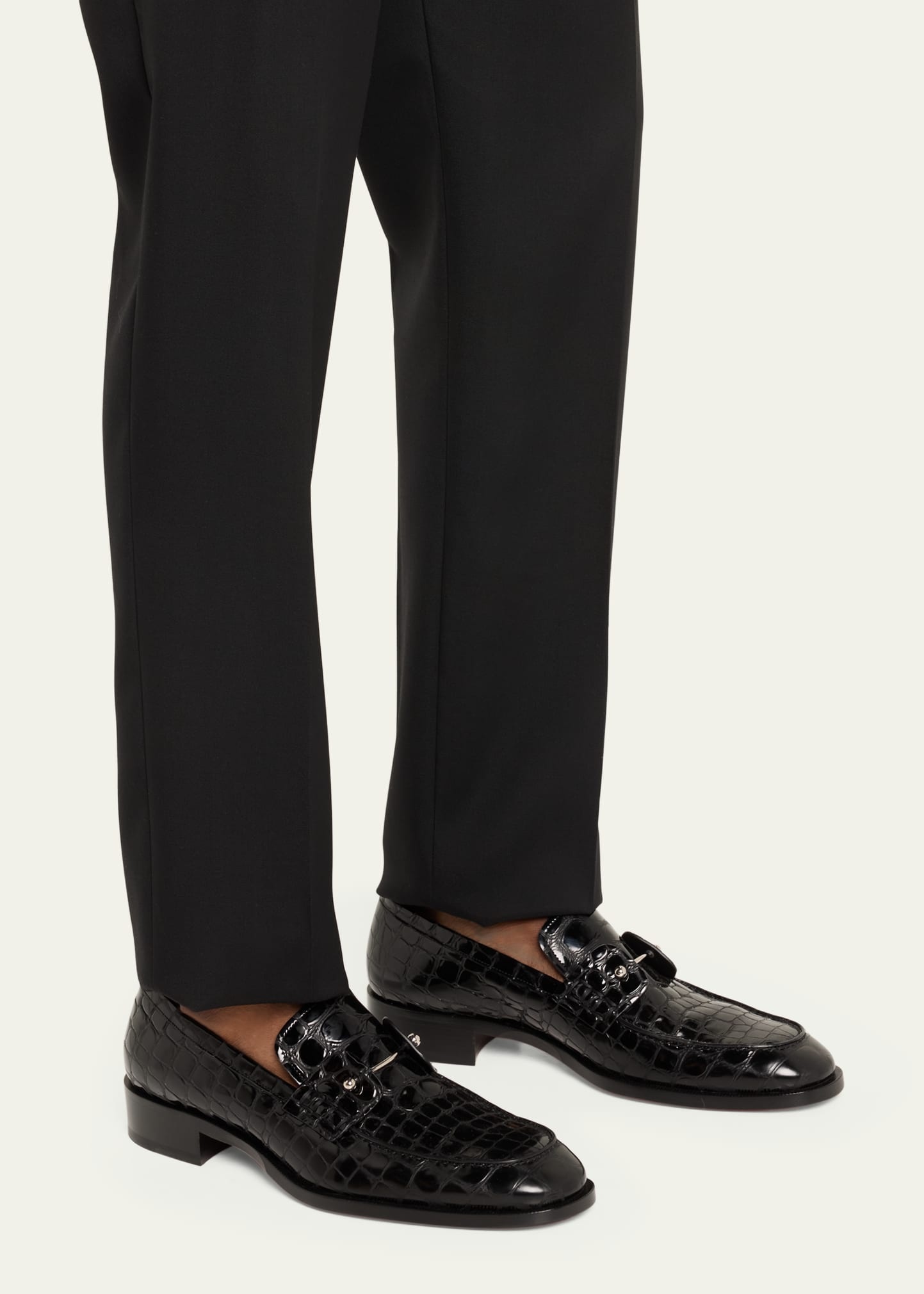 Men's Chambelimoc Croc-Embossed Leather Loafers - 2