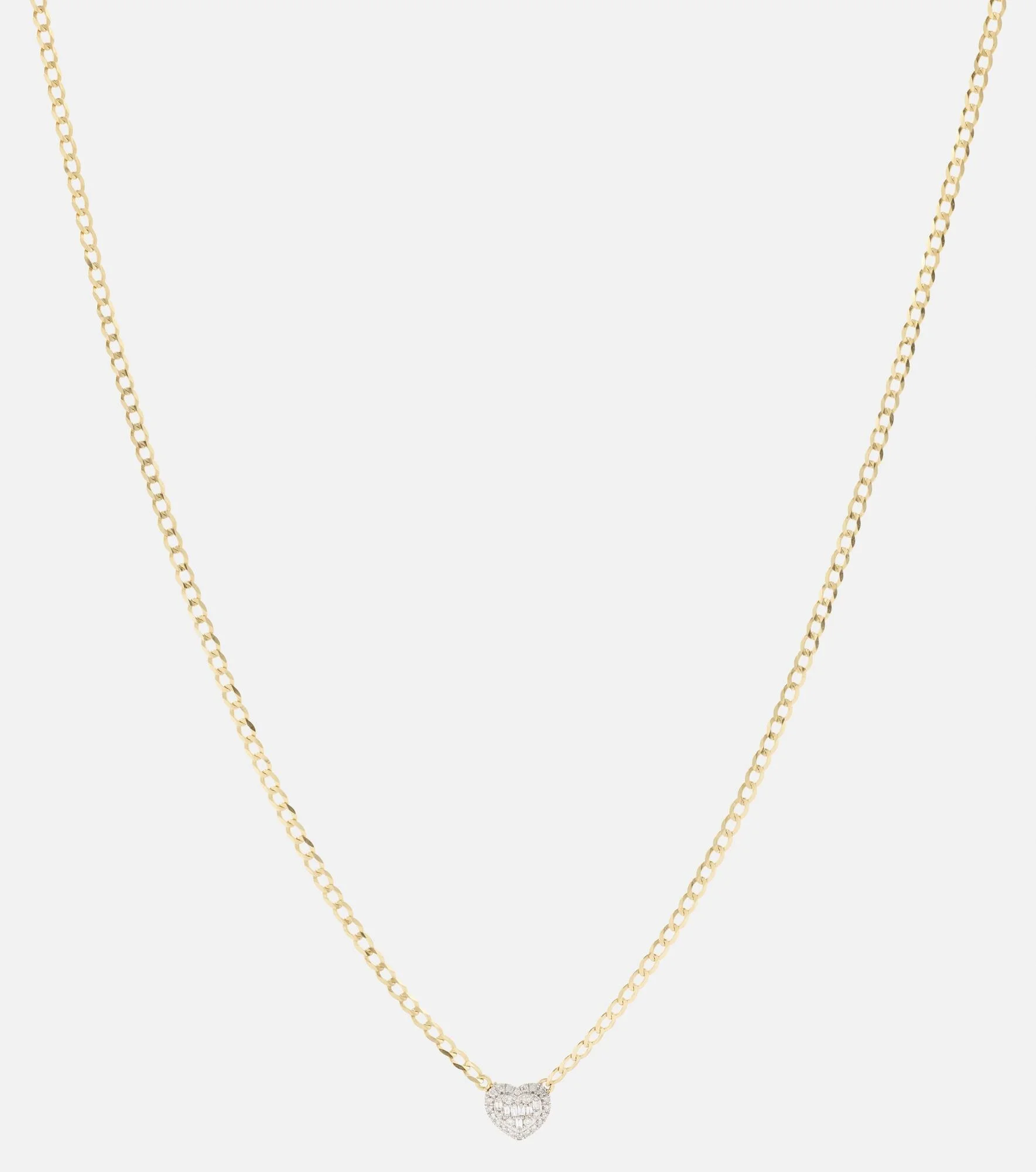 10kt gold necklace with diamond - 1