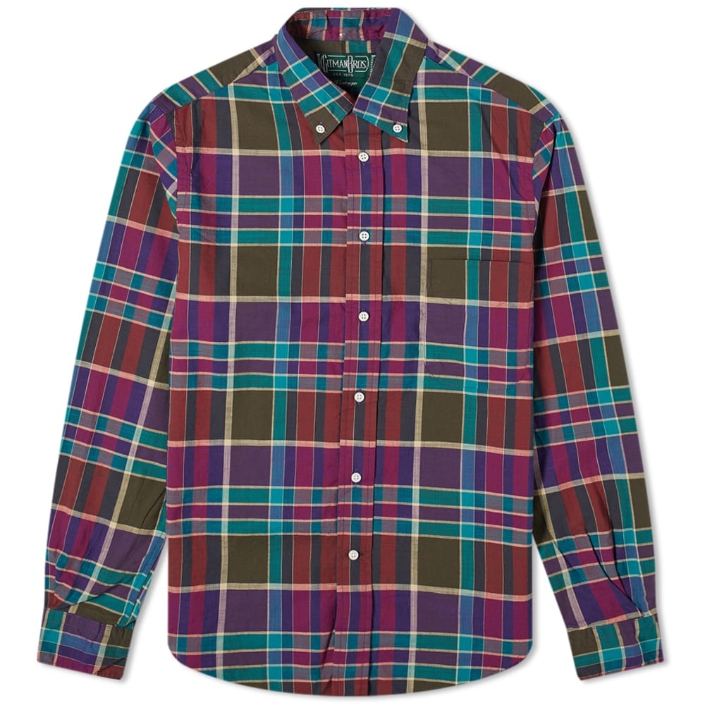 Gitman Vintage Button Down Archive Madras Shirt - 1