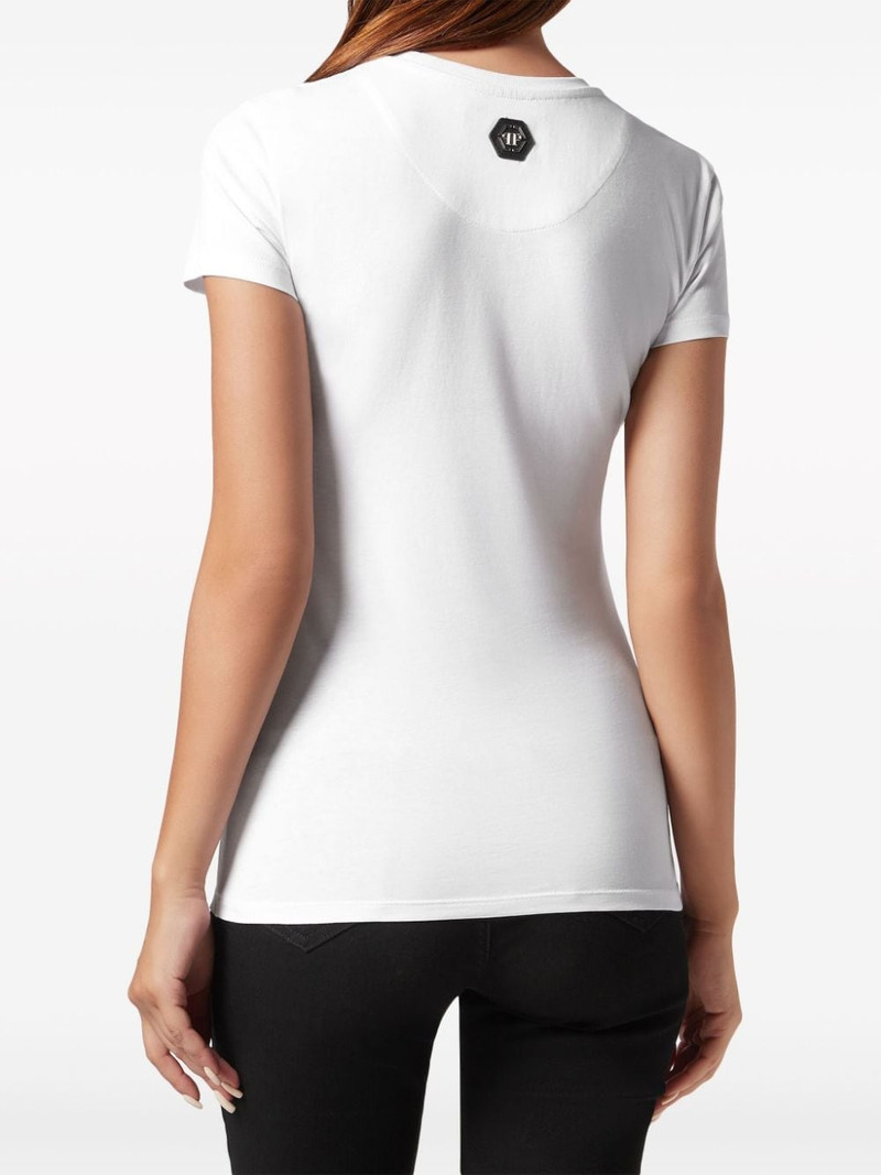 slogan-print cotton T-shirt 4