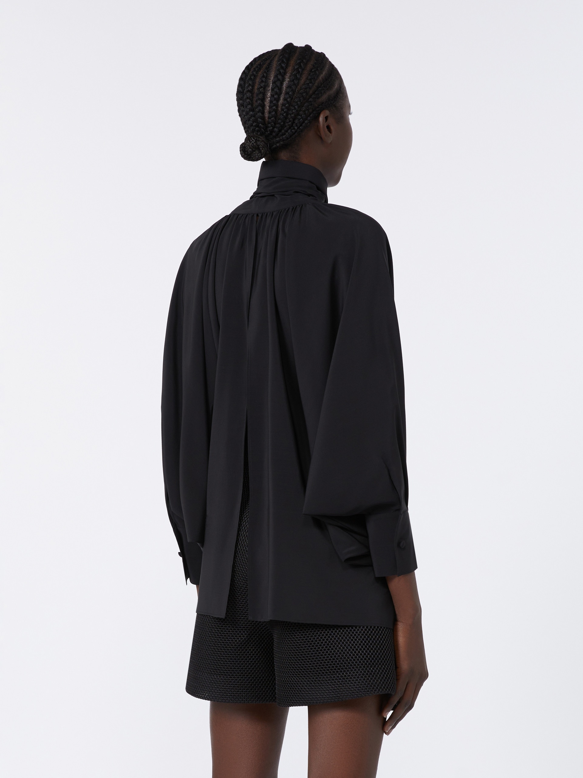 LEONIDA Loose, pure silk blouse - 4