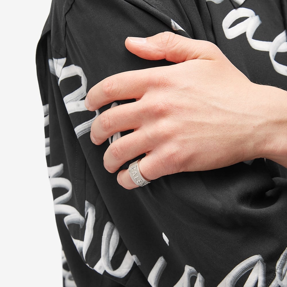 Balenciaga Force Stripe Logo Ring - 2