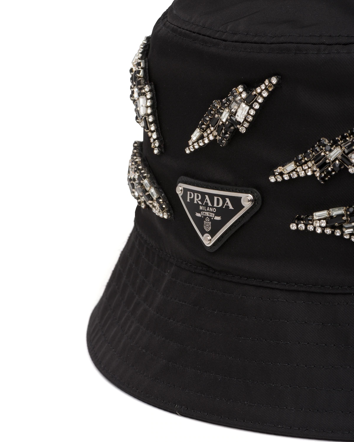 Embellished nylon hat - 4