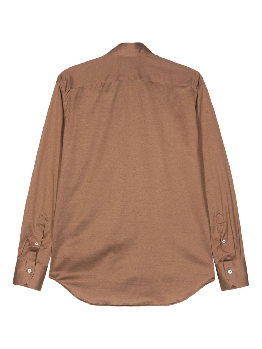 tonal-stitching cotton shirt - 2