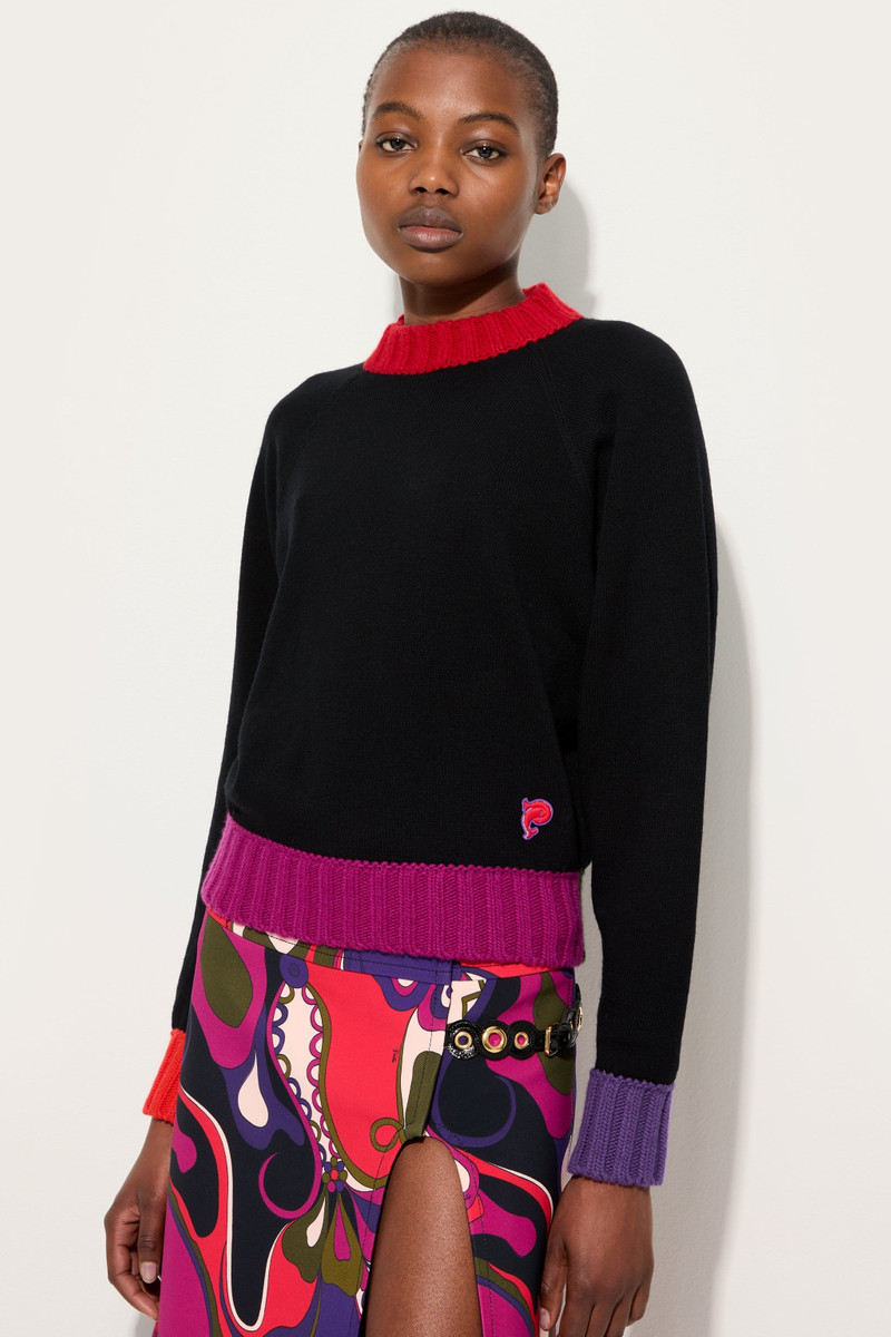 SWEATER WITH COLOR BLOCK DETAILS 5