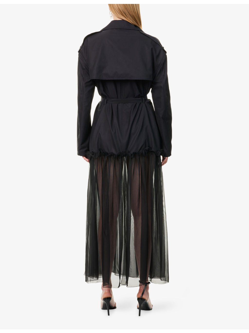 Hybrid Notch-Lapels Cotton-Blend Trench Coat - 4