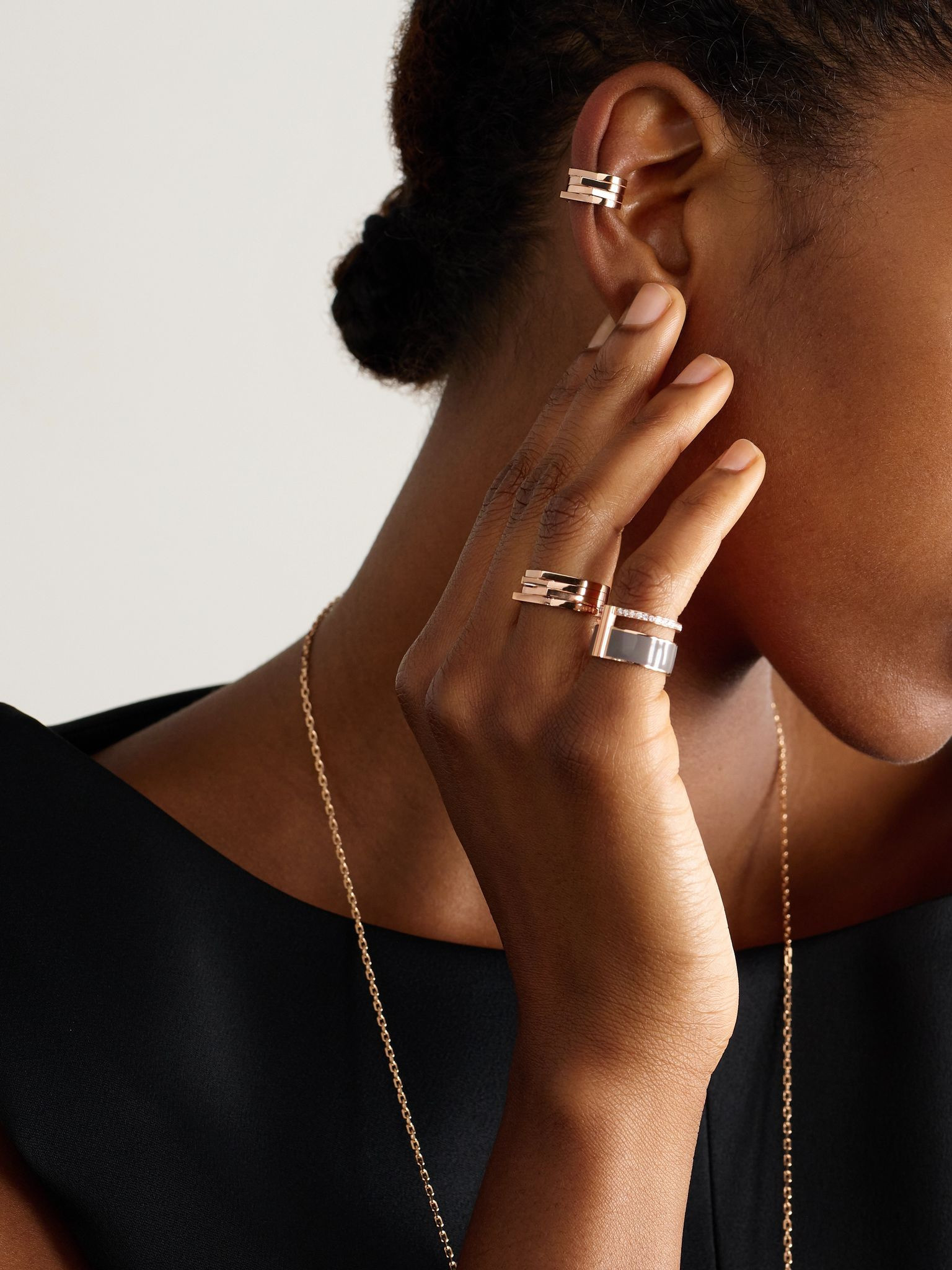 Antifer 18-karat rose gold ear cuff Gold - 2