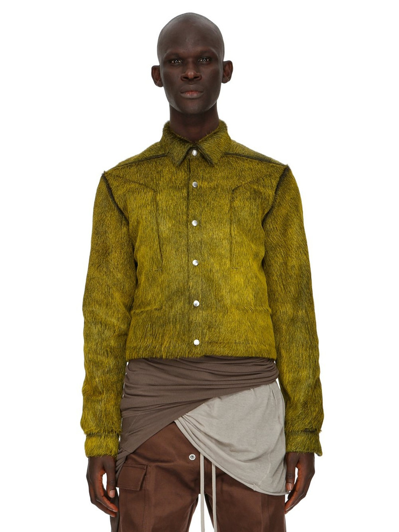 Rick Owens Alice Strobe Cropped Pony Hair Jacket - ru02c7743lhlc