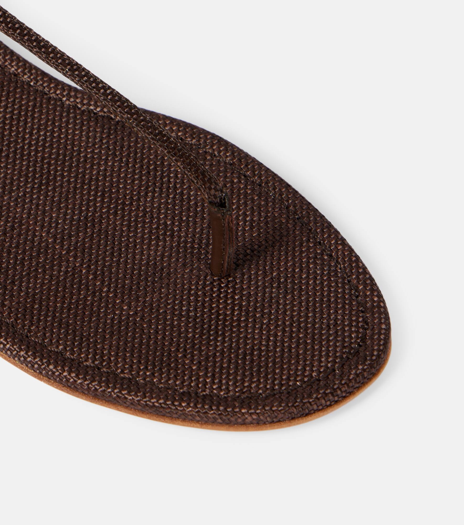 Almost Bare raffia-effect sandals - 5