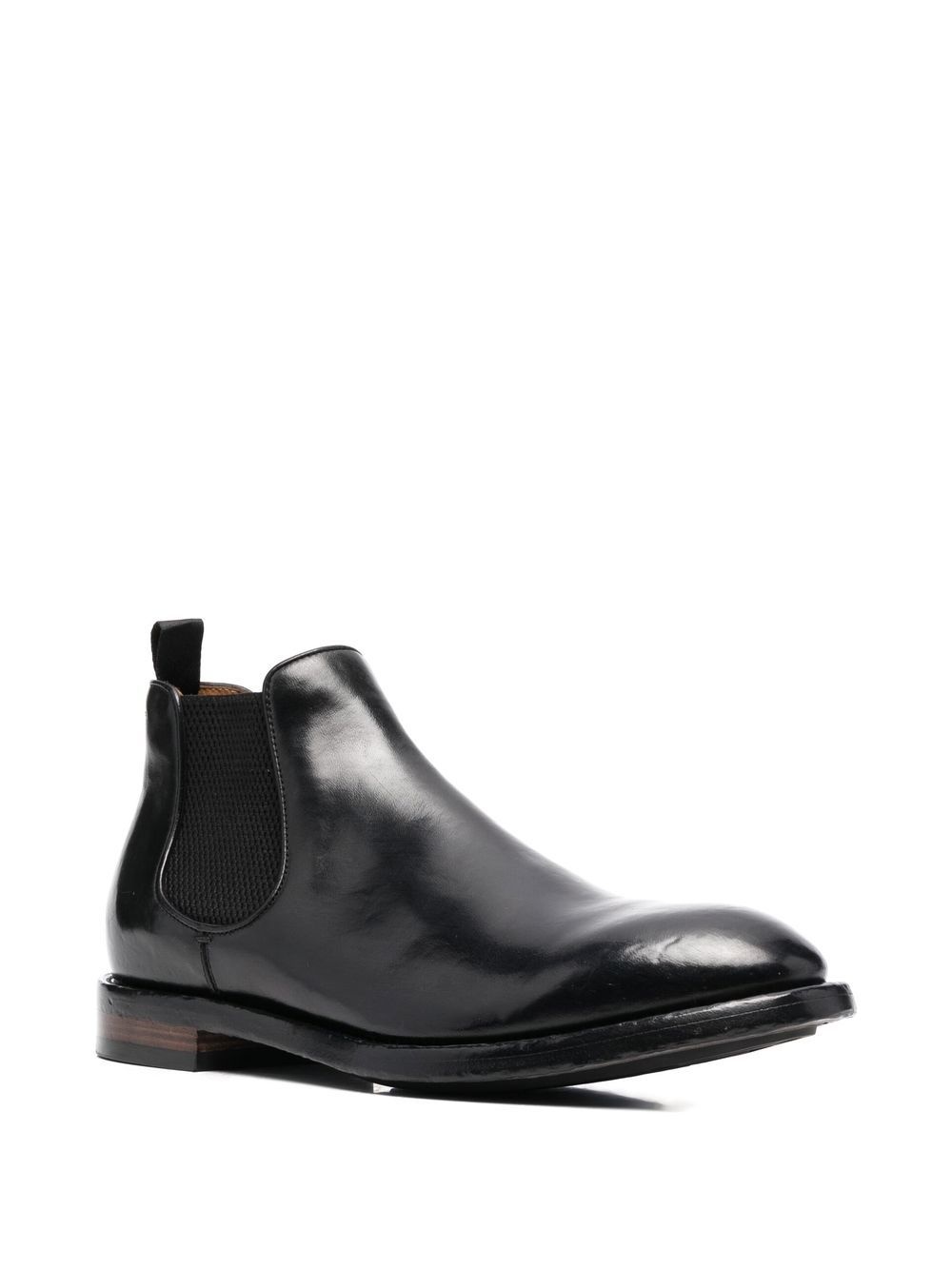 elasticated-panel leather boots - 2