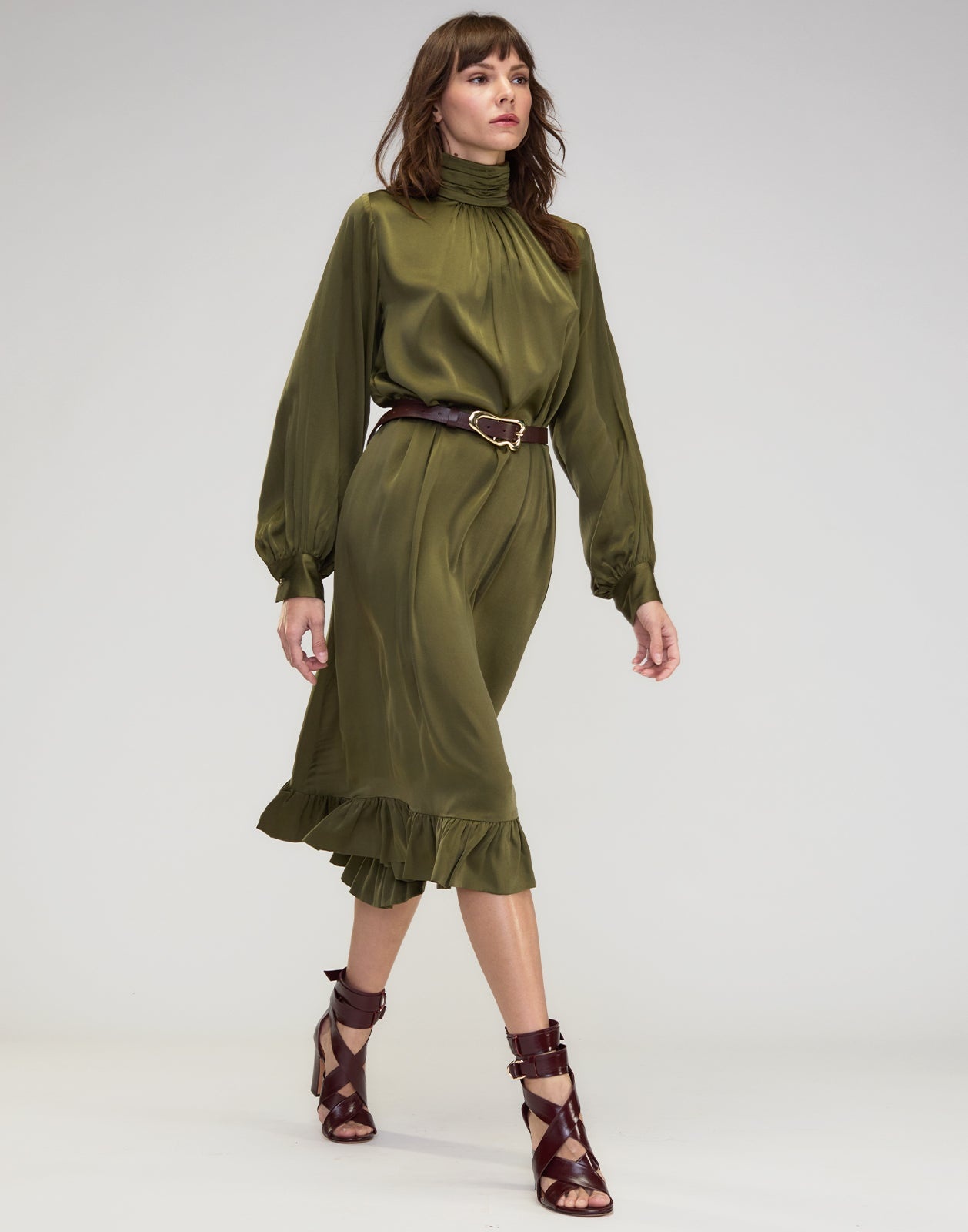 Monroe Silk Charmeuse Dress - 4