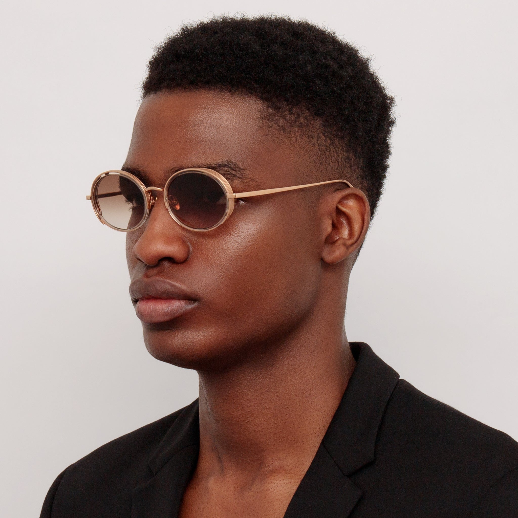 Finn Sunglasses in Rose Gold - 4