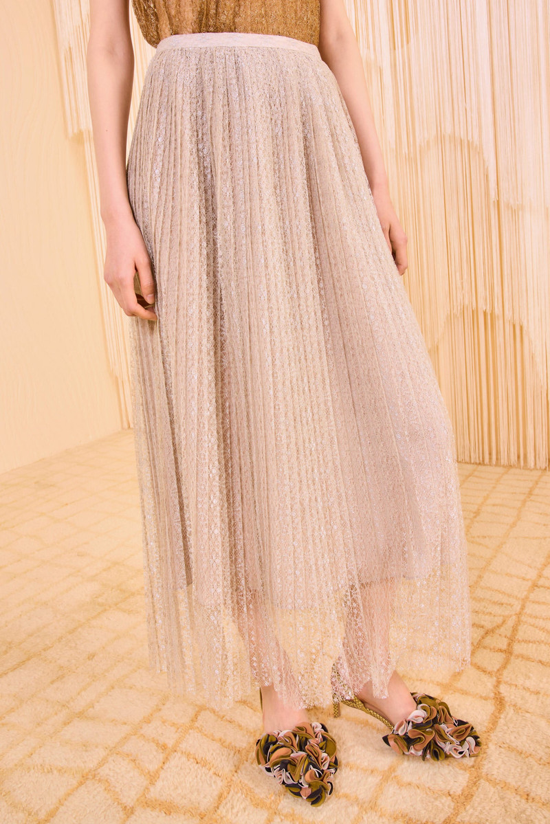 ULLA JOHNSON Maren Pleated Skirt outlook