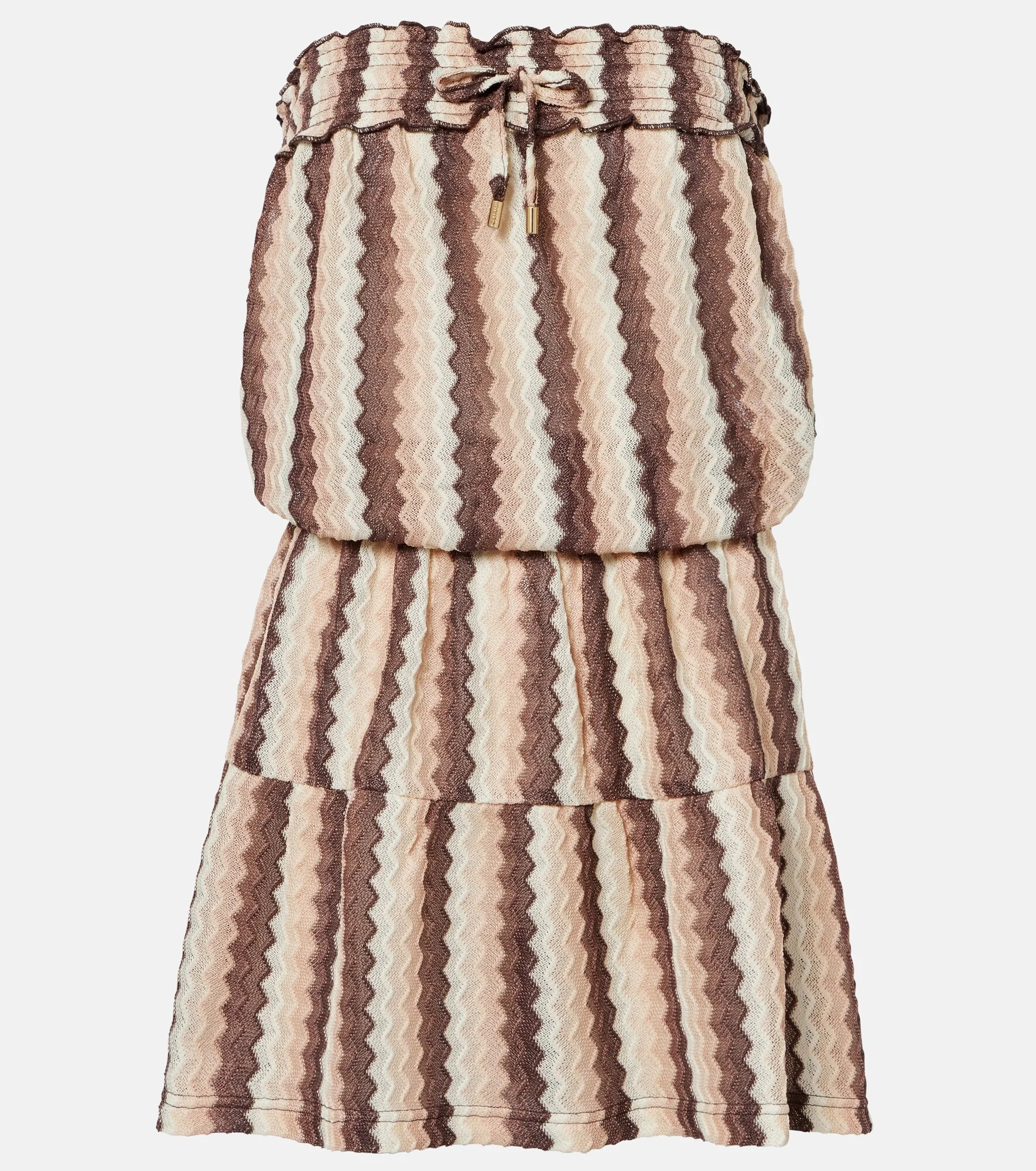 Isla strapless striped minidress - 1