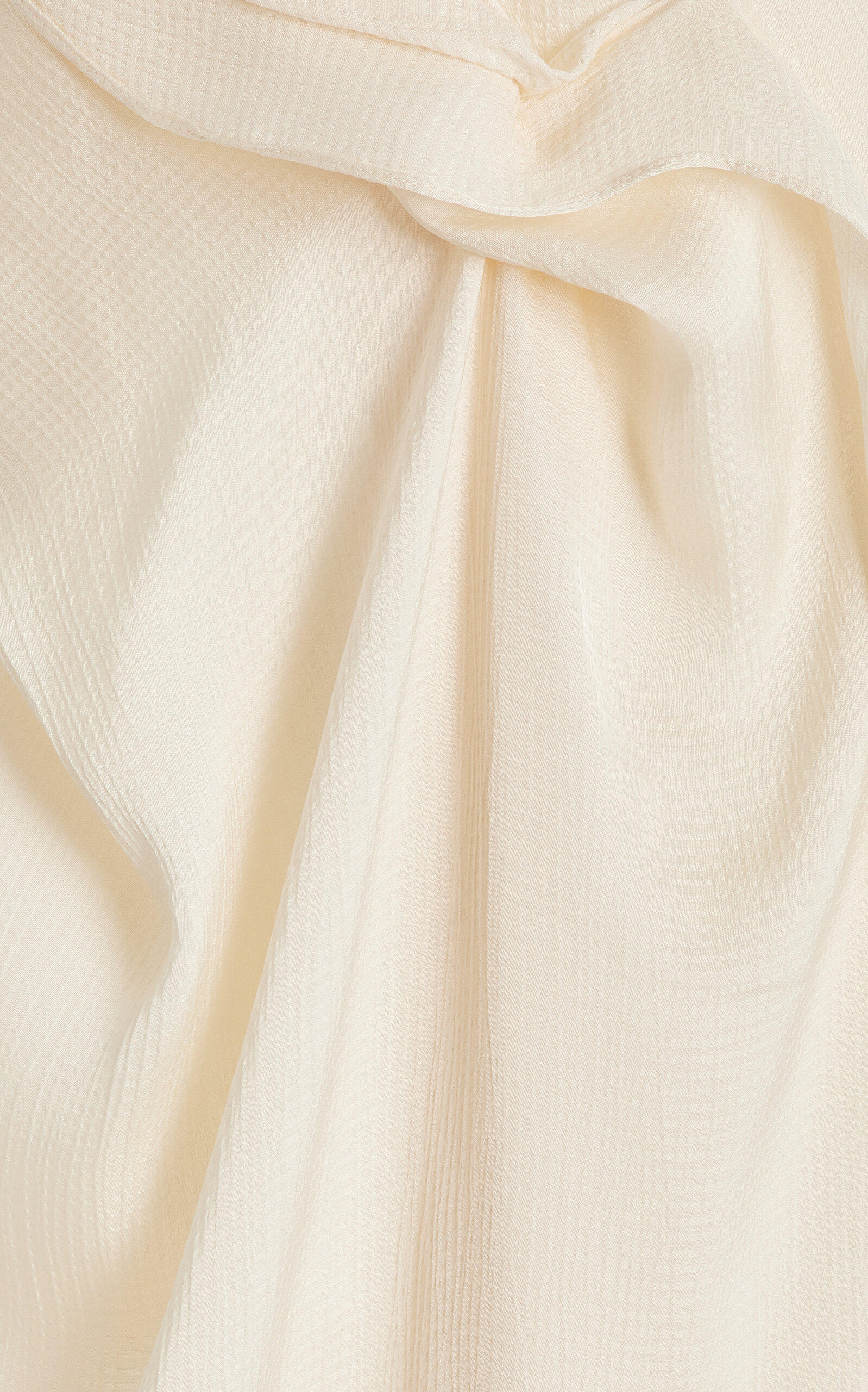 Ardea Draped Seeksucker Maxi Dress neutral - 6