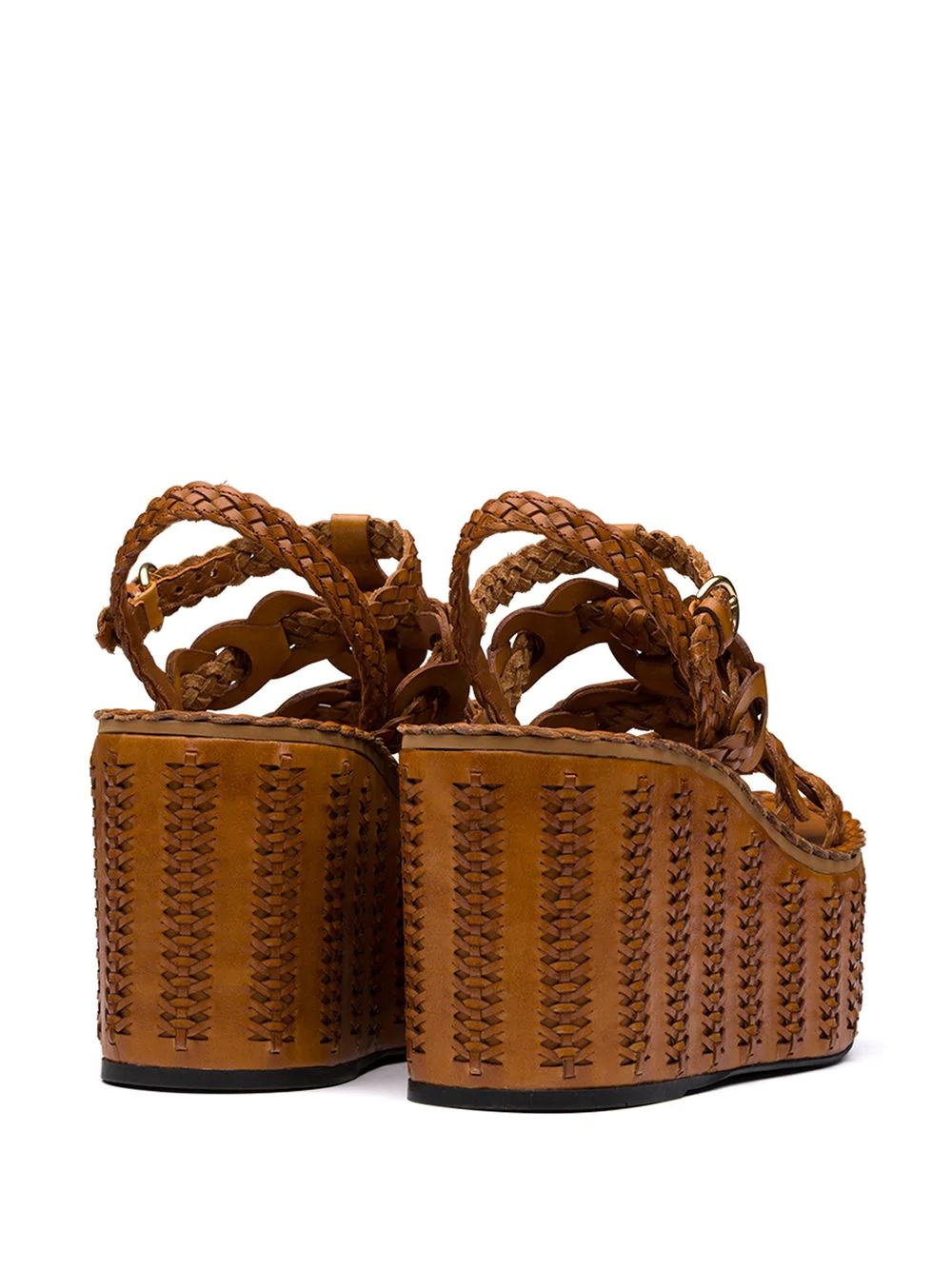 braided wedge sandals - 3