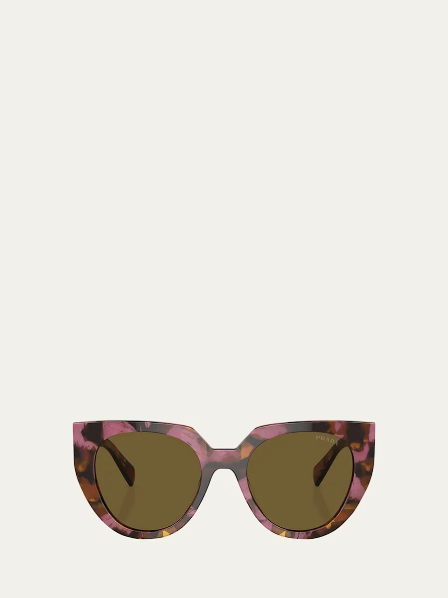Two-Tone Acetate Cat-Eye Sunglasses - 1