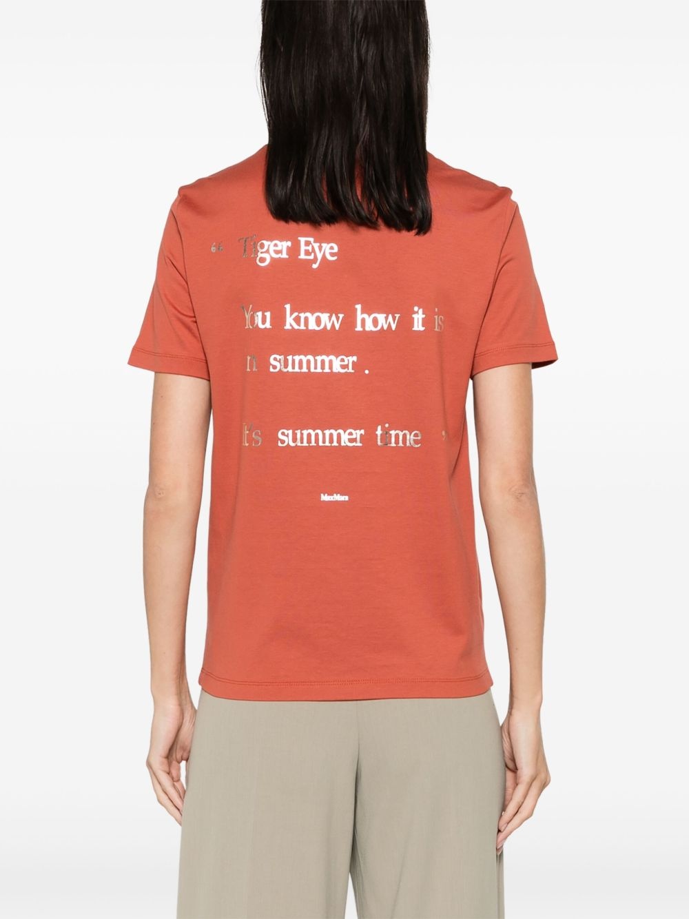 slogan-print cotton T-shirt - 4