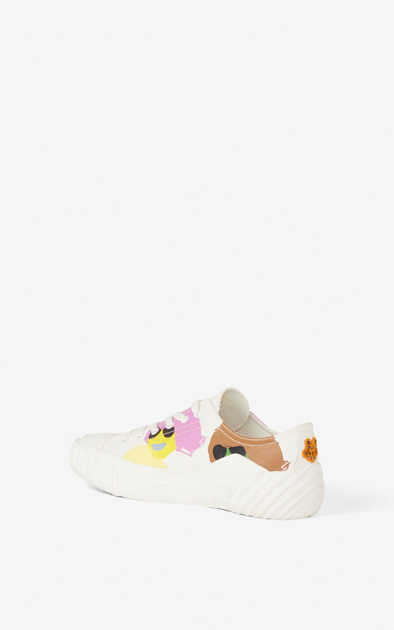 KENZO 'KENZO Tribute' canvas trainers outlook