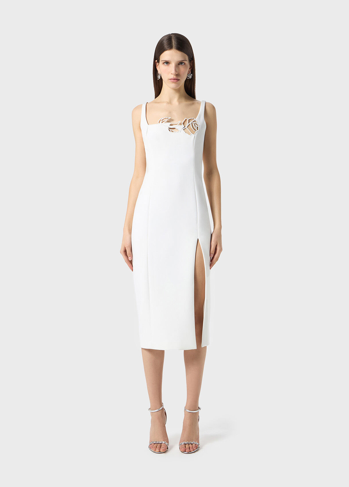 CADY DRESS WITH LASER-CUT EMBROIDERY - 2
