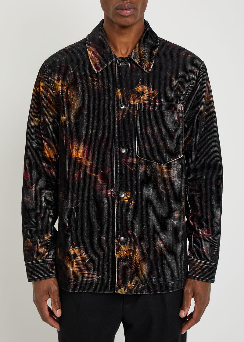 NN07 NN07 Blaze Printed Corduroy Overshirt outlook