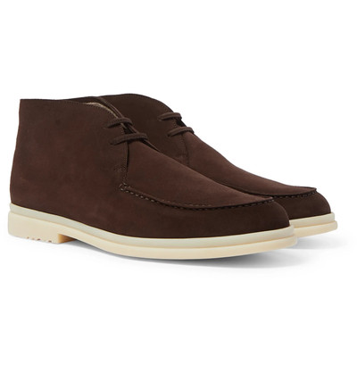 Loro Piana Walk and Walk Cashmere-Lined Suede Boots outlook