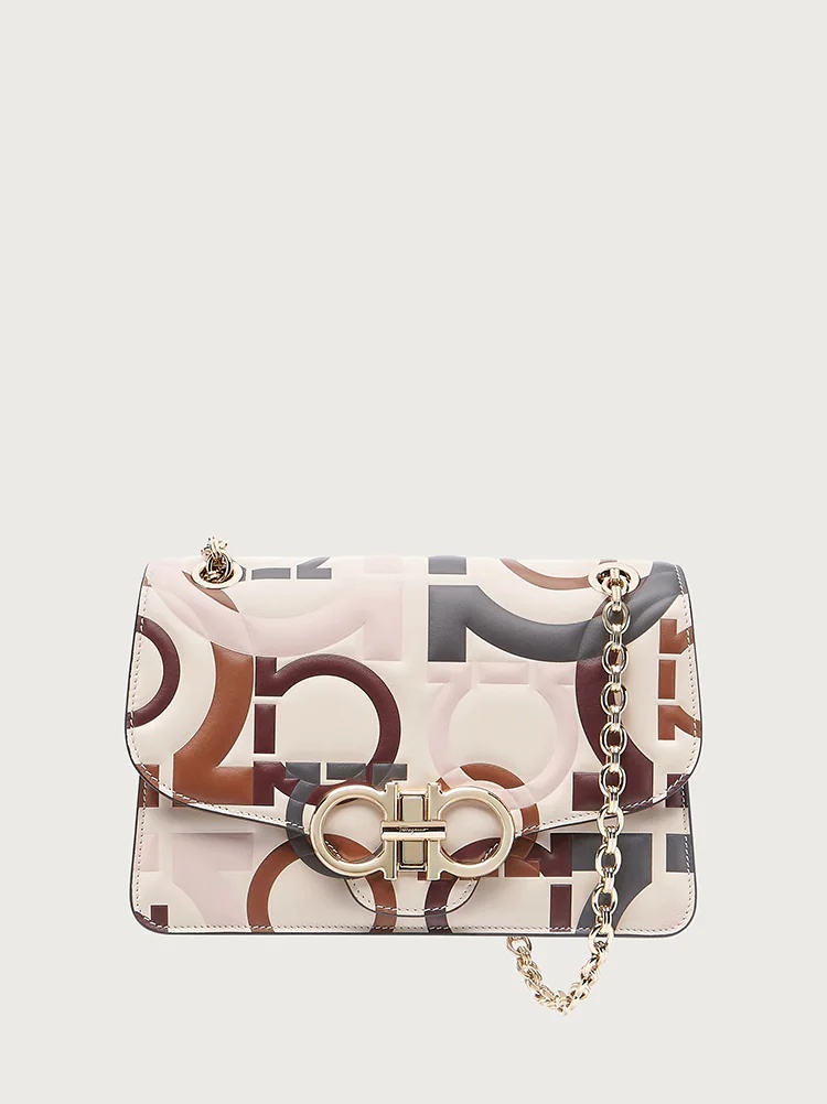 QUILTED GANCINI FLAP BAG (L) - 1