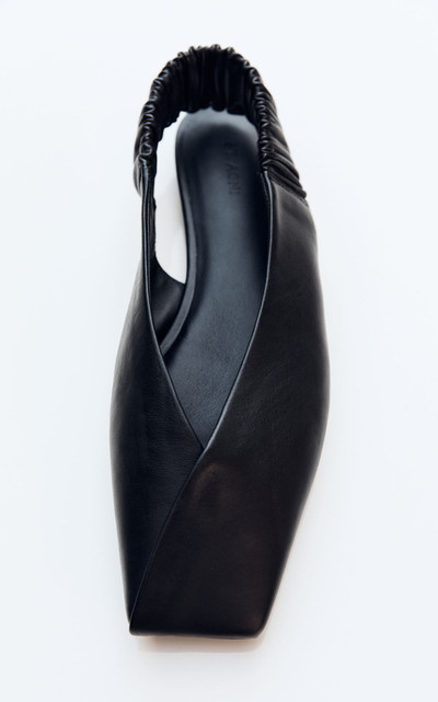 ST. AGNI Envelope Slingback Leather Flats black outlook