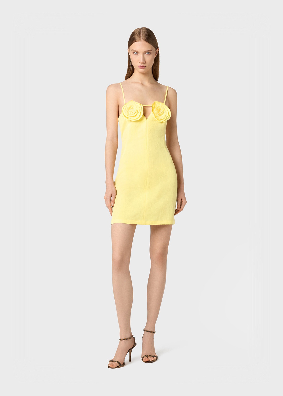 MINI DRESS WITH ROSE DETAILS - 2