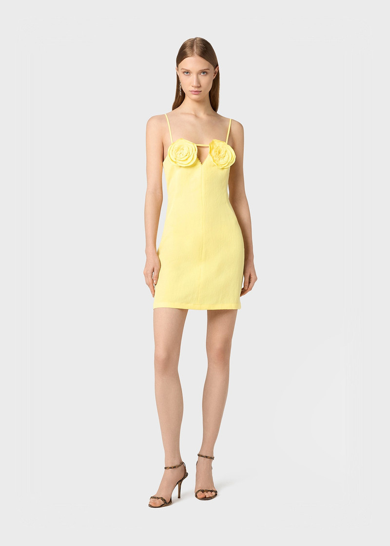Blumarine MINI DRESS WITH ROSE DETAILS outlook