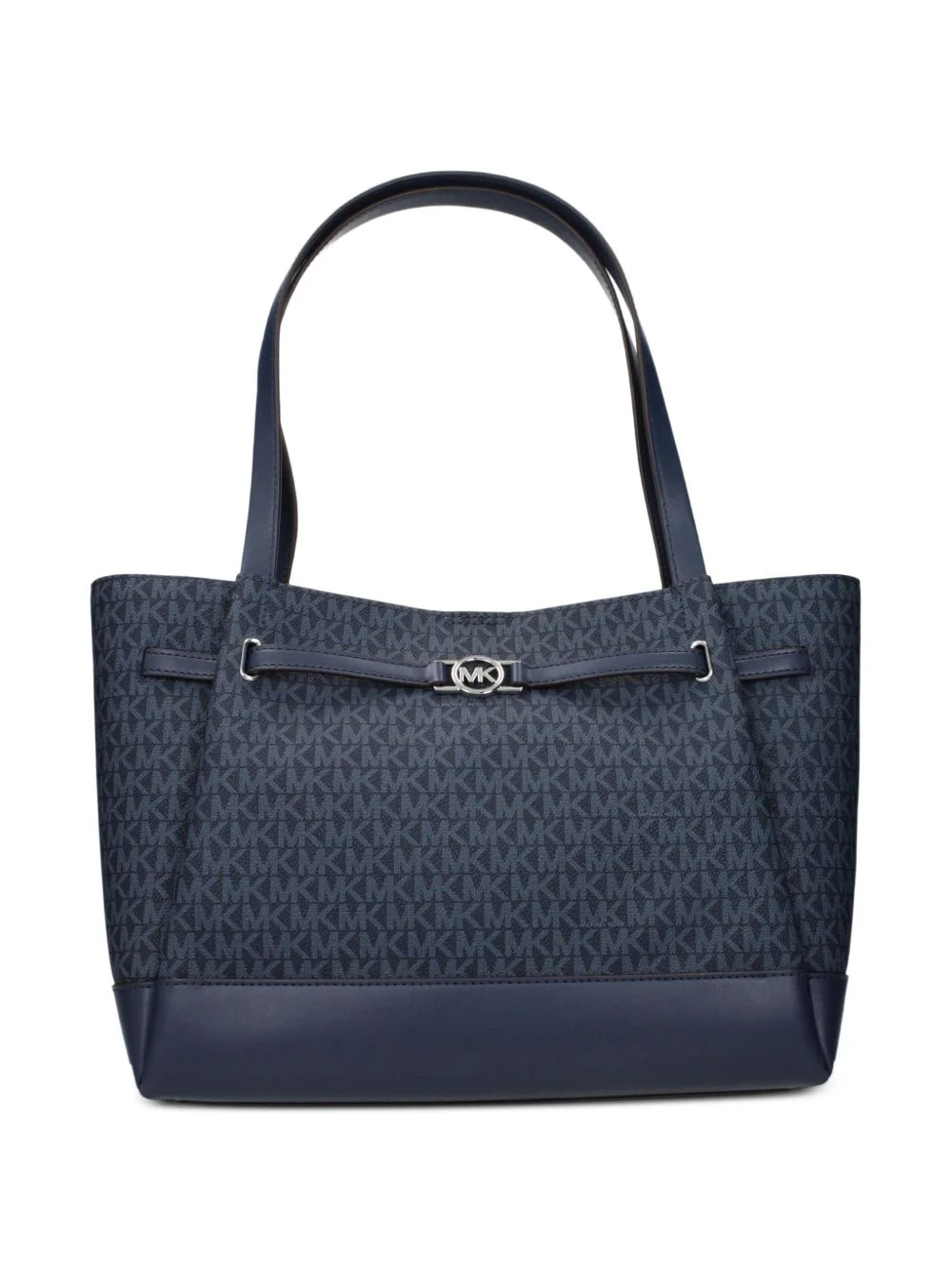 large Reed monogram-pattern logo-plaque shoulder bag - 1