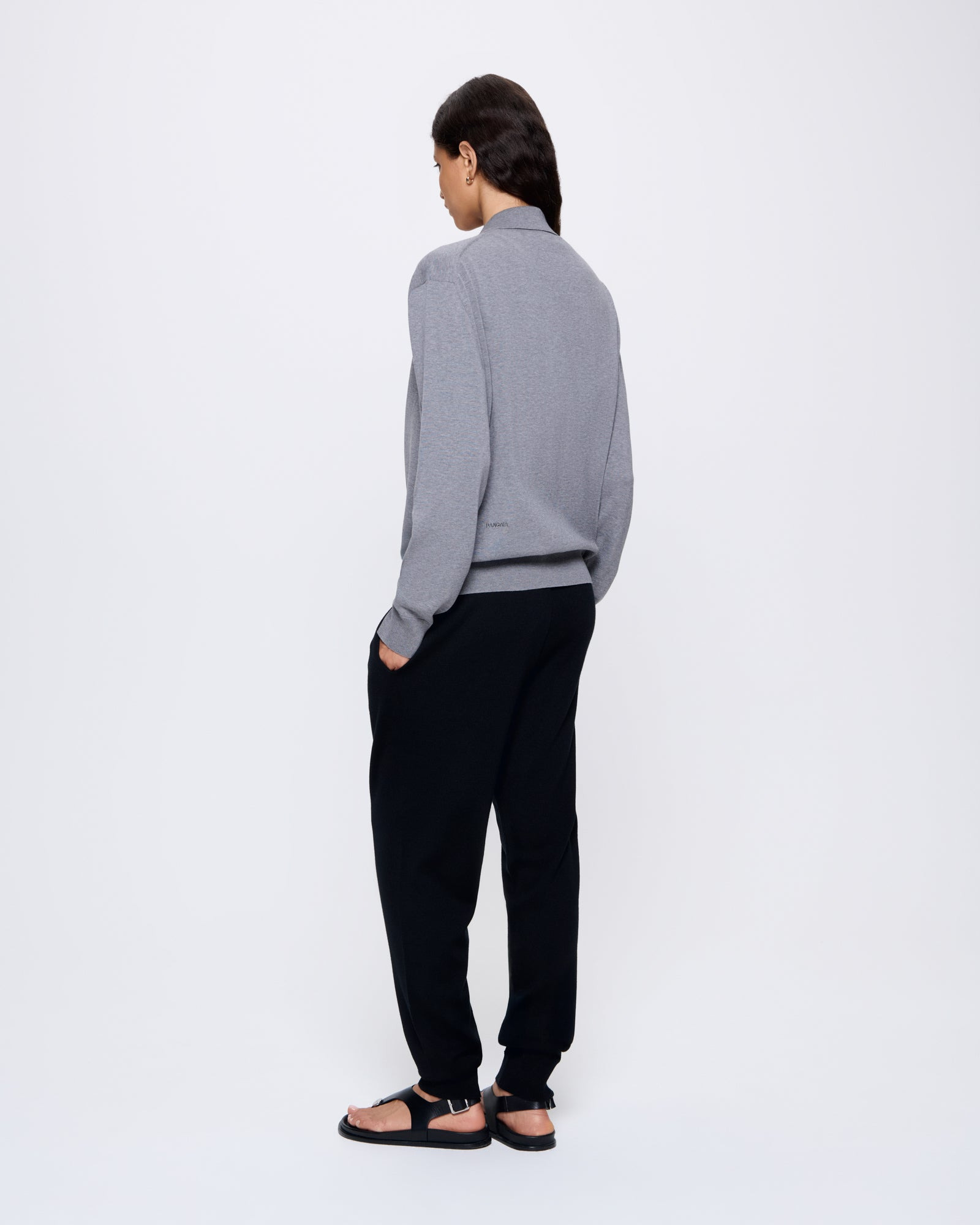 Womens DNA Regenerative Merino Wool Track Pants - Black - 3