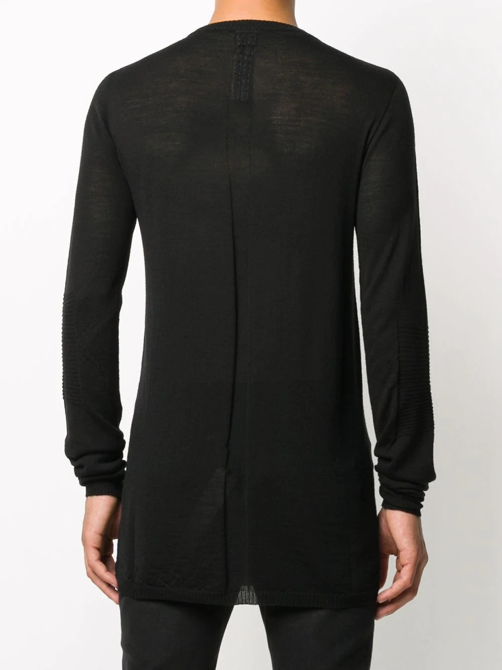long-line ribbed jumper - 4