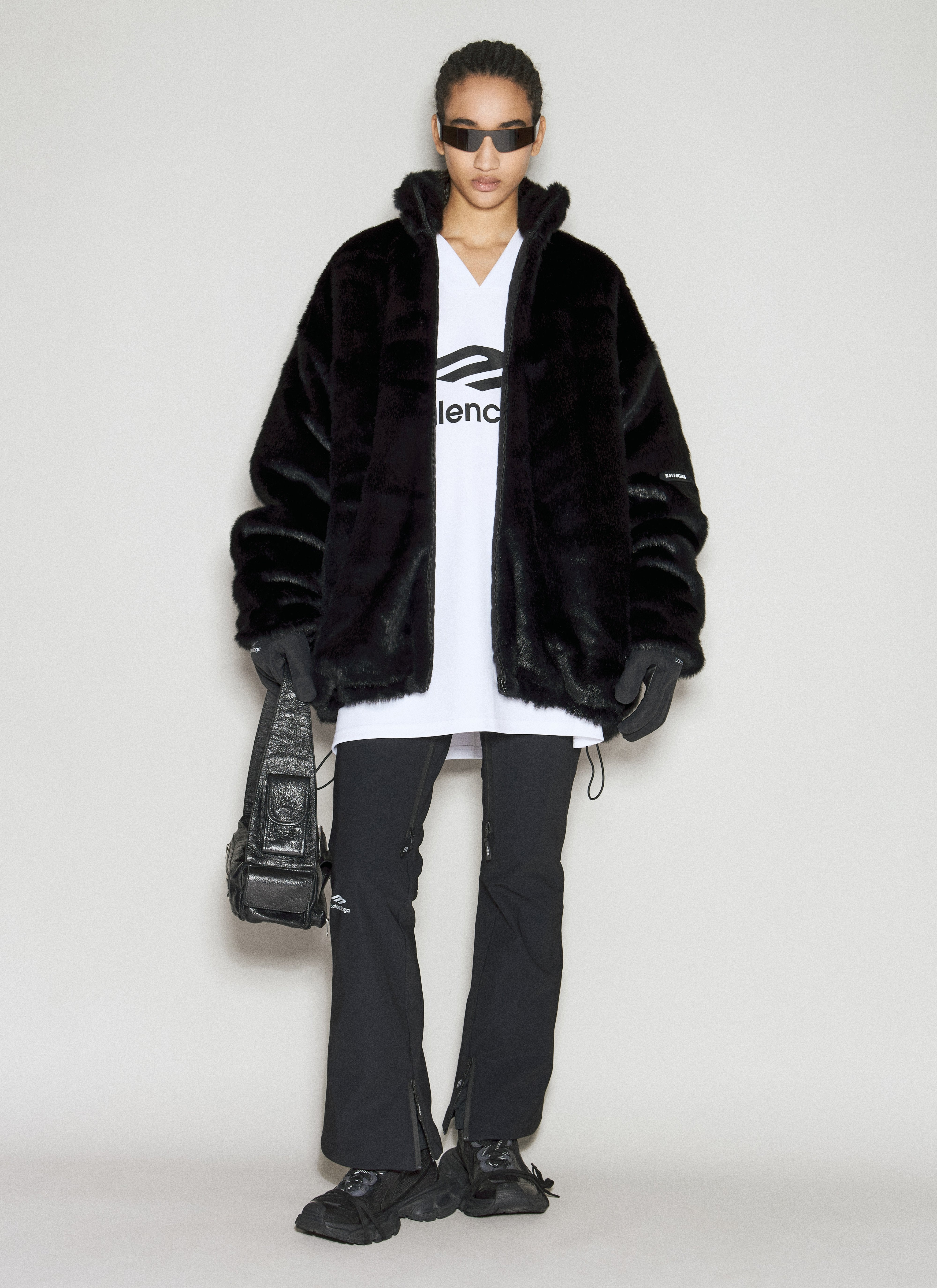 Balenciaga Women Faux-Fur Zip-Up Jacket - 2