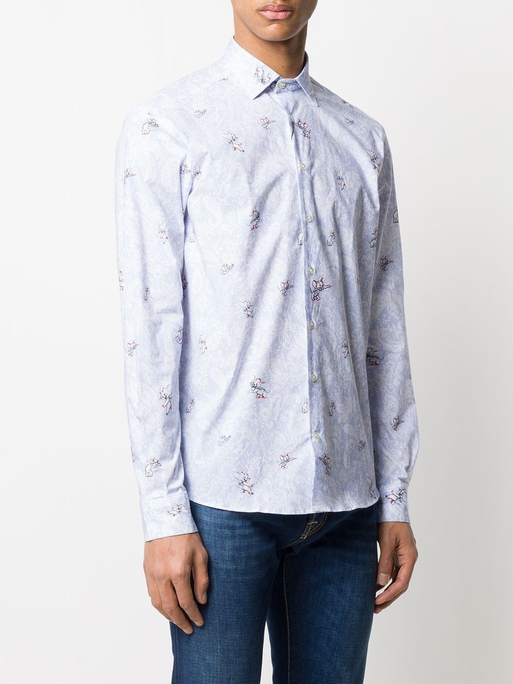 paisley mouse print shirt - 3