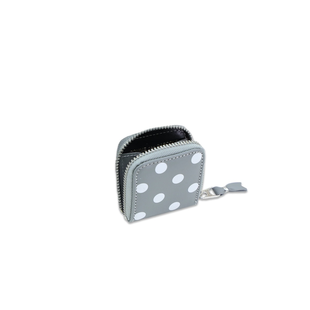 Dots Printed Leather Line Coin Pouch - 2