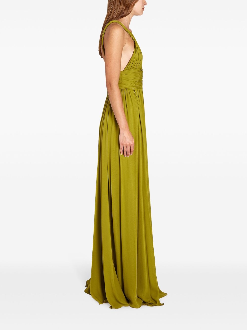 draped maxi dress - 3