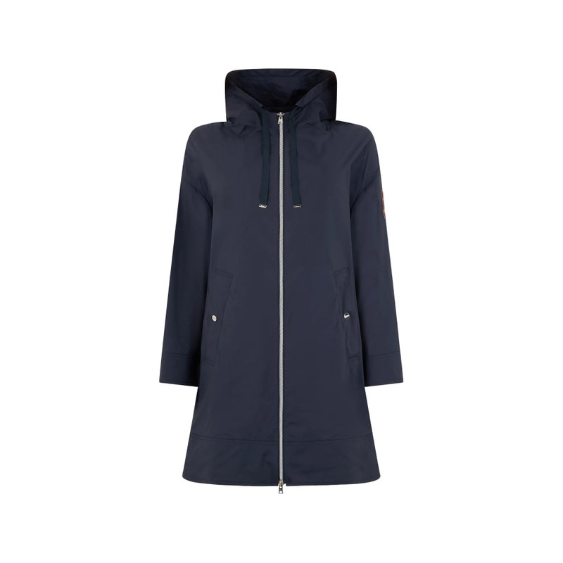 Herno Herno Lightweight Parka Coat Blue Elastane Polyamide outlook