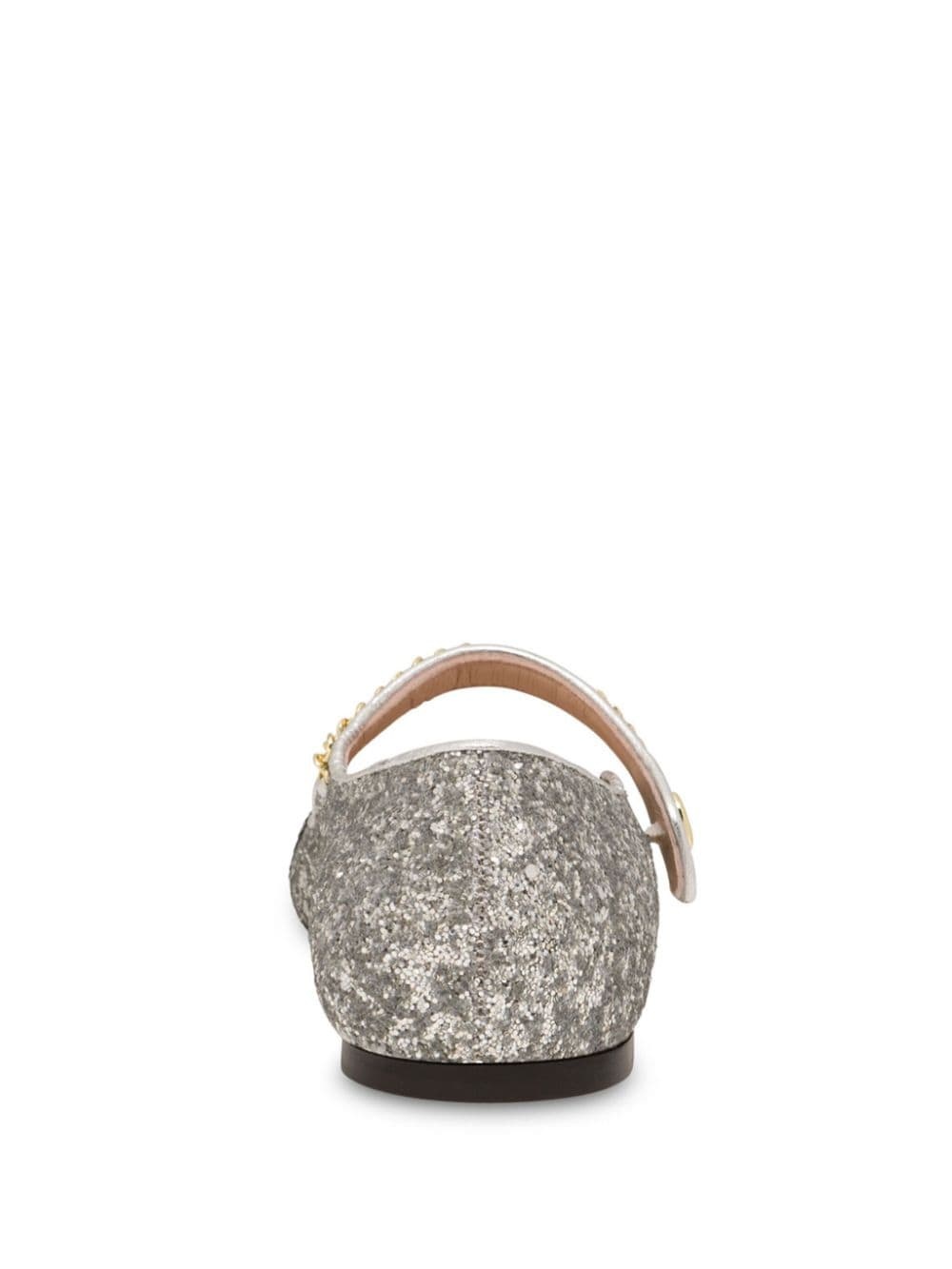 glitter-detail two-tone ballerinas - 3