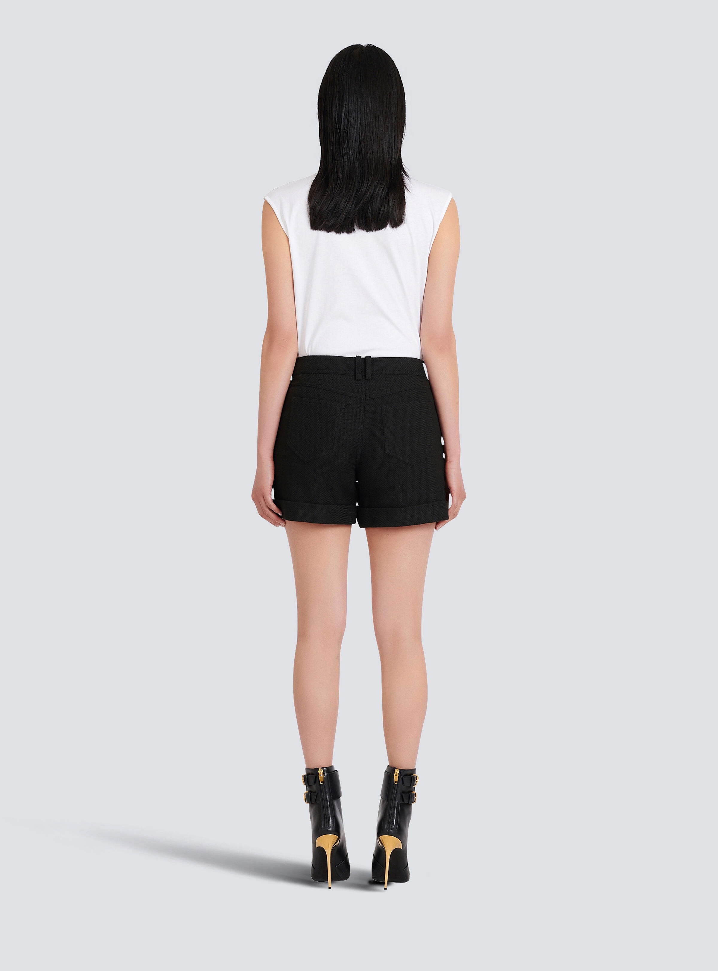 Cotton low-rise shorts - 4