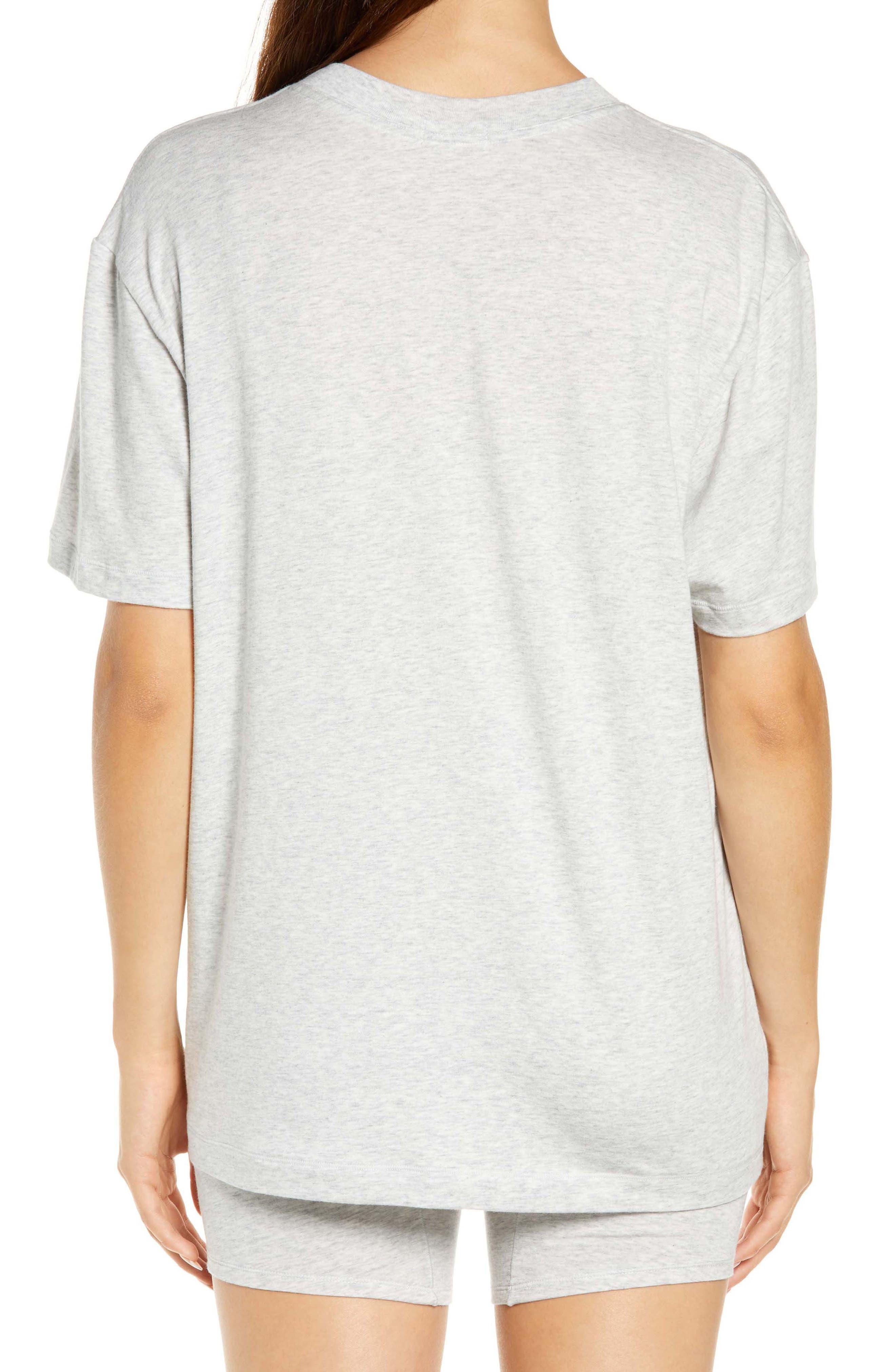 SKIMS Boyfriend T-Shirt in Light Heather Grey at Nordstrom - 2