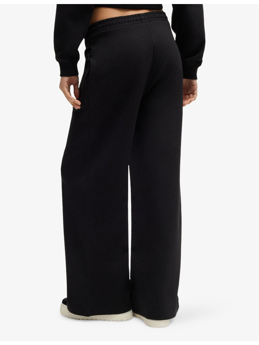 Wide-Leg Loose-Fit Cotton-Blend Jogging Bottoms - 4