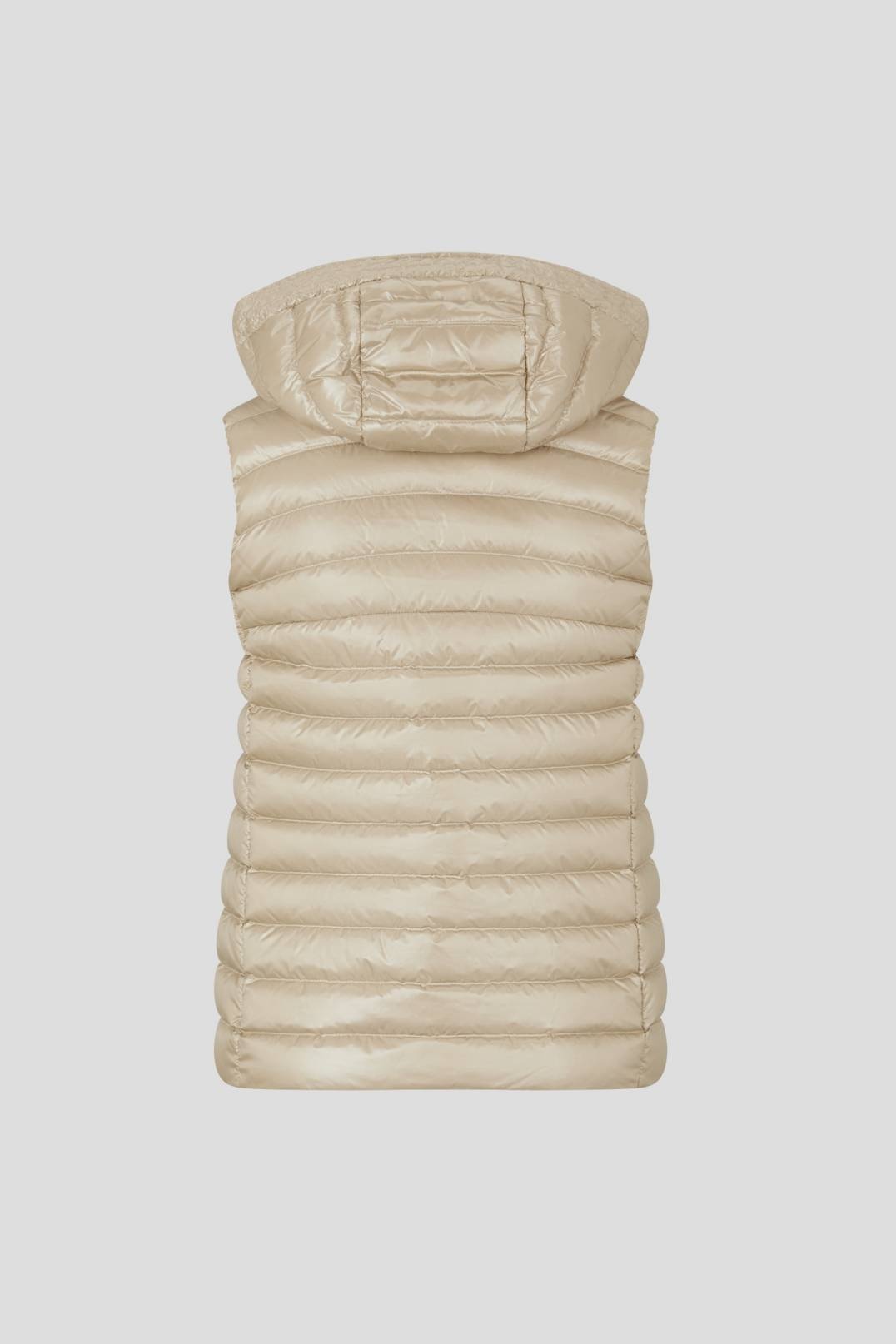 NENI LIGHTWEIGHT DOWN WAISTCOAT IN SAND - 6