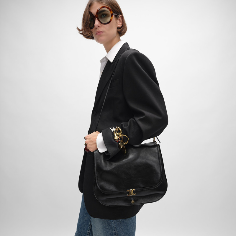 CELINE SOFT TRIOMPHE BESACE  IN SUPPLE SHINY LAMBSKIN outlook