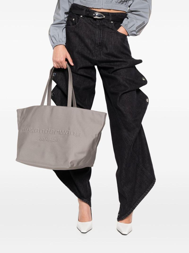 Alexander Wang embossed canvas nylon tote bag outlook