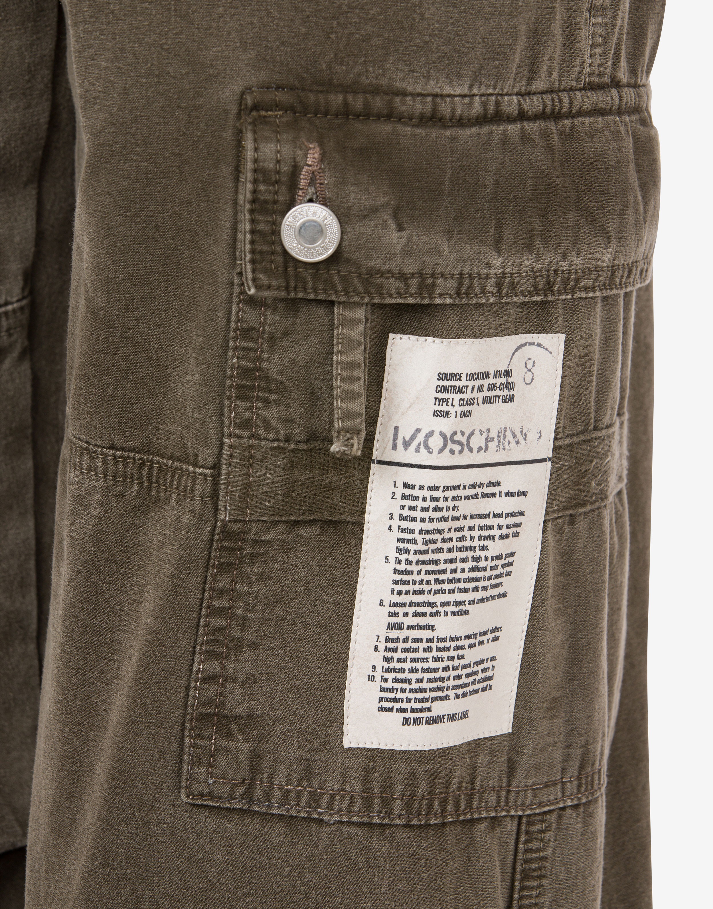 MILITARY LABEL CANVAS TROUSERS - 4